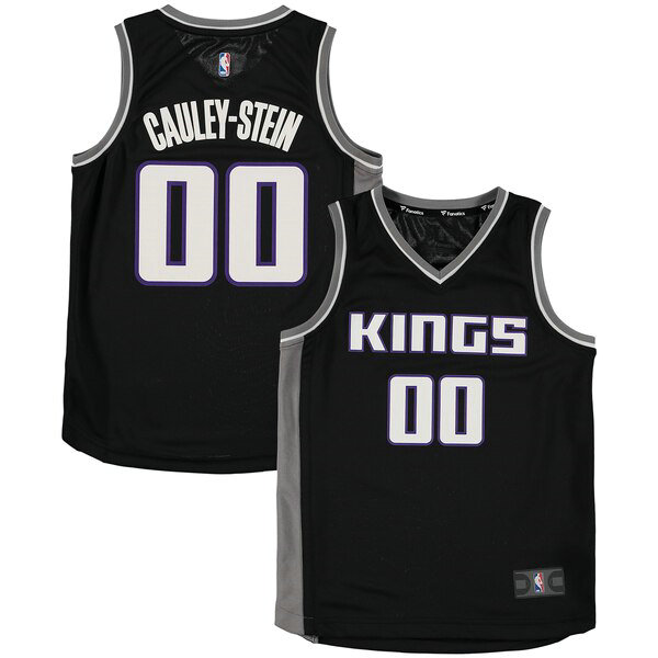 Camiseta Willie Cauley-Stein 0 Sacramento Kings Statement Edition Negro Nino